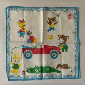 Vintage Kids Playtime Handkerchief